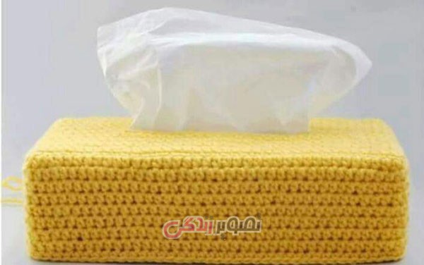 آموزش قلاب بافی , روکش جعبه دستمال کاغذی آموزش قلاب بافی , روکش جعبه دستمال کاغذی