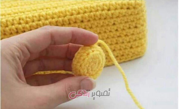 آموزش قلاب بافی , روکش جعبه دستمال کاغذی