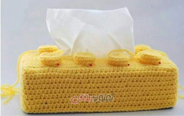 آموزش قلاب بافی , روکش جعبه دستمال کاغذی آموزش قلاب بافی , روکش جعبه دستمال کاغذی
